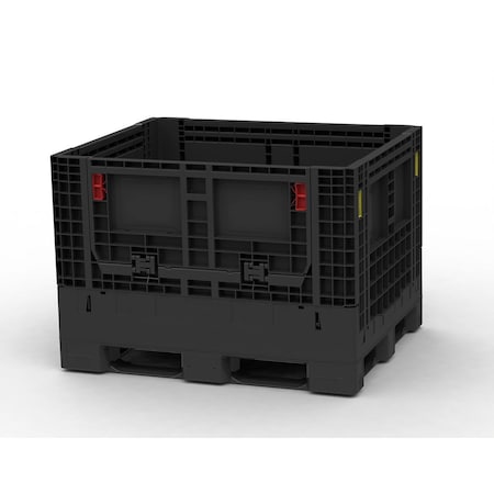 Global Industrial Folding Bulk Shipping Container, 48inL x 40inW x 34inH, Gray B3126883